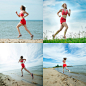 6个JPG健康运动沙滩跑步运动高清图片设计素材-淘宝网