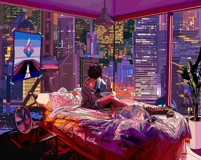 Cyberpunk slice of l...