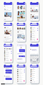 专为Sketch和Adobe XD设计的高质量社交网络应用UI工具包.Susen  - 社交网络应用UI工具包 UI设计 