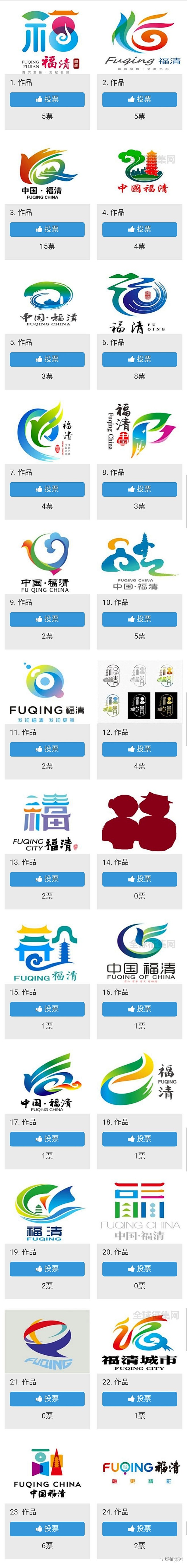 福清城市形象Logo征集入围作品 - 中...