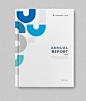 Business modern annual report cover book design