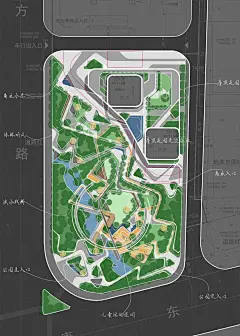 景观公园手绘草图 - 小红书