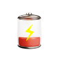 Battery Low 3D Illustration
