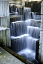Freeway Park in Seattle - urban cascades: 