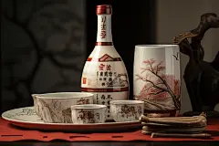 白瓷酒水酒瓶白酒酒图片摄影图