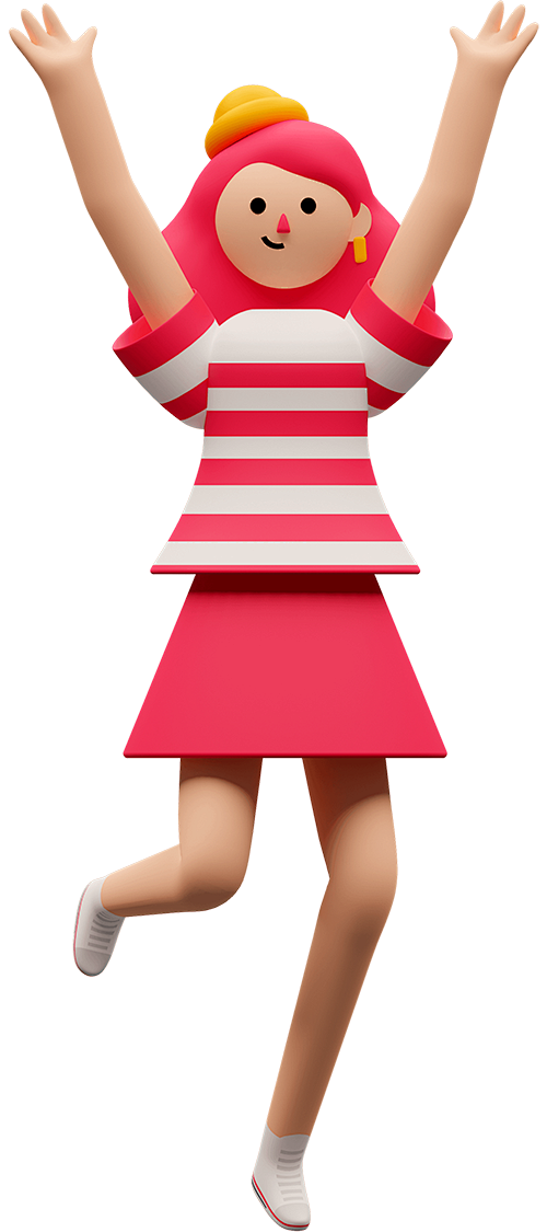 3D卡通美女插画 PNG免抠图 _#C4...