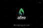 火焰图形标志Logo模板 Afire-Logo #299387-平面素材-@美工云(meigongyun.com)