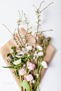 Bunch of spring flowers on wrapping paper by Aleksandra Witkowska on 500px