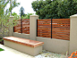 Brick/wood fence idea: 
