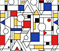 Bauhaus style fabric by olgart on Spoonflower - custom fabric