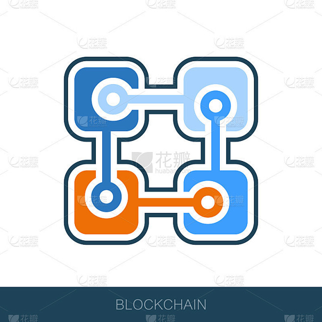 区块链矢量图标
