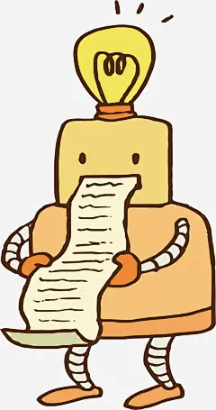 创意灯泡智能机器人ai免抠素材_新图网ixintu.com