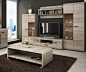 LUKA - Modern set - TV Table - Entertainment Unit - TV stand - Living Room Furniture Set: Amazon.co.uk: Kitchen & Home