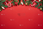 红色背景表示圣诞快乐和新年快乐