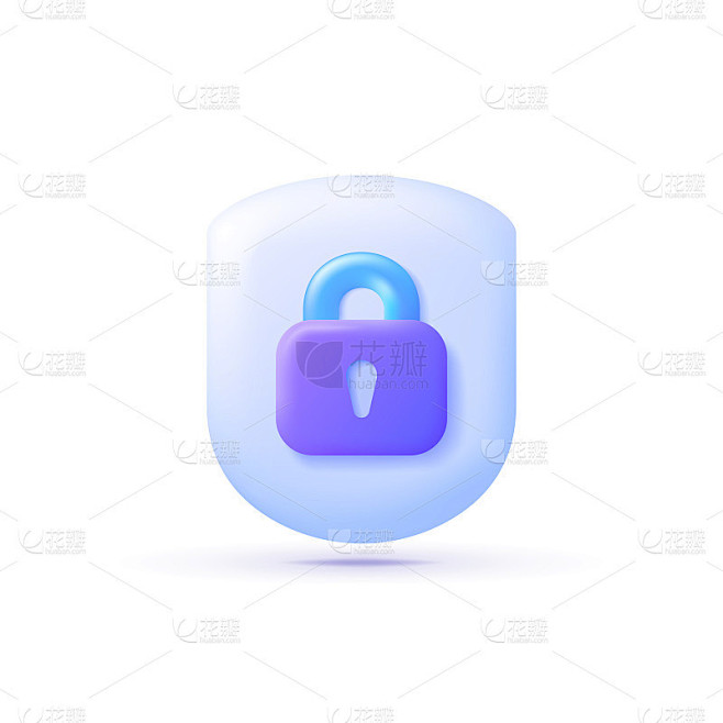 在线安全3d概念。互联网络。网络安全三维...