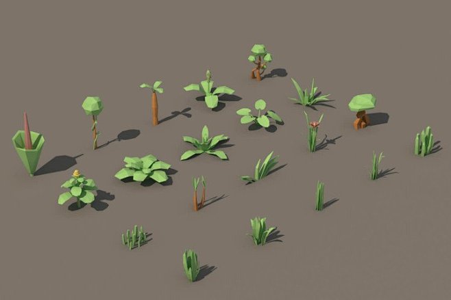 Tropical Plant 3D Lo...