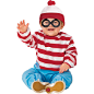 Where's Waldo© Child's Size 3t-4t 2-Piece Costume Multi