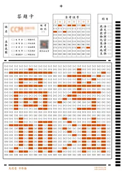 海报  高考  答题卡 创意