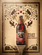 Saint国外人物插画啤酒产品包装设计案例参考分享欣赏