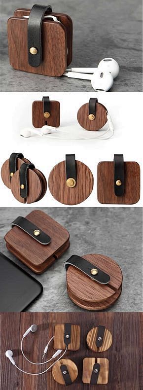 Leather Wooden Headp...