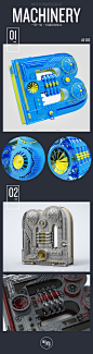 【金属字N0.2】C4D机械字3D三维Cinema 4D/一周一练
