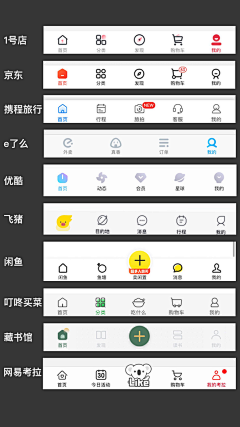 懒鼠采集到底部TAB栏