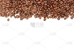 烤的,固体,咖啡豆,分离着色,背景,白色背景,留白,饮料,热,暗色