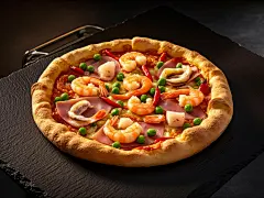 西式小吃美食美味香脆披萨薄饼