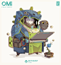 Omi, Minh Kieu : The Omi are lovable water dwarves that wear shark hoodie, love owls and science.