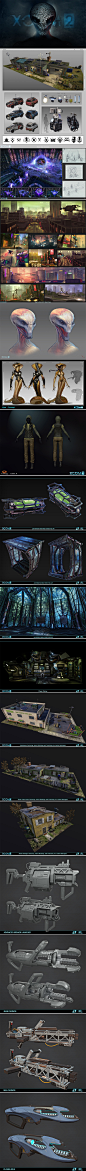 幽浮2 游戏原画 3D模型图 CG设定 场景 资料原画 图集 美术素材-淘宝网