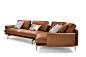 GET BACK | Sofa THE COLLECTION - Sofa and Armchairs Collection By Poltrona Frau design Ludovica+Roberto Palomba : Download the catalogue and request prices of Get back | sofa By poltrona frau, sectional leather sofa design Ludovica+Roberto Palomba, the co