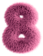 Pink Fluffy Number Eight