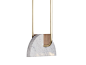 LED Carrara marble pendant lamp PESSOA by Greenapple