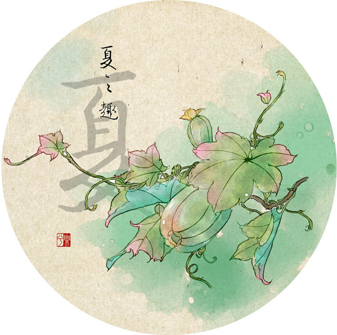 夏之趣-樂兮_植物  汉文化 中国风 古...