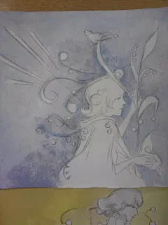夏夜零  的插画 鹿柴