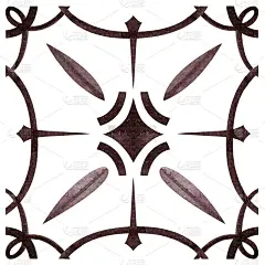 单瓷砖手绘为您的设计。