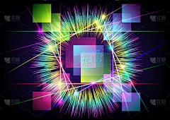 抽象光的形状和颜色阴影背景。向量EPS10