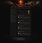 MyBattle - Diablo 3 Website design by InsDev