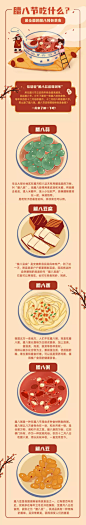 腊八节餐饮美食科普喜庆中国风海报