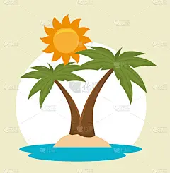 夏天，旅游和假期