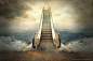 Photograph escalator by evenliu photomanipulation on 500px