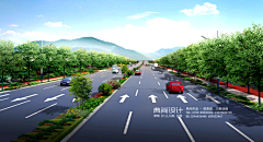 典尚设计市政三维采集到道路绿化效果图