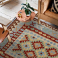 进口Kilim地毯 手工编织地毯民族风复古地毯 视觉味道 北欧宜家风-淘宝@北坤人素材