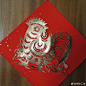 手工剪纸 ​​​​ _纸张工坊剪纸采下来 #率叶插件，让花瓣网更好用#