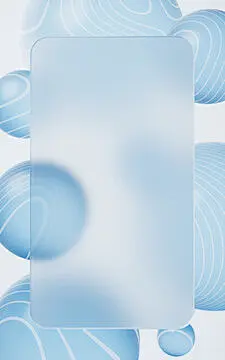 点击来源直接获取大图文件 |Transparent glass sphere background, 3d rendering.