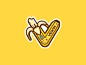 Banana Vegan Sticker
