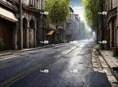 街道 路 城市的 结构 优质的 建造 旅行 Ai产生的