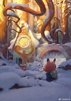 明月在啊采集到儿童温馨类插画赏析