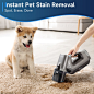 Amazon.com - TAB Carpet Cleaner Machine, Cordless Spot Portable Carpet Cleaner,2023 Upgrade Lightweight Cordless Upholstery Stain Remover Deep Cleaner for Pets,Stairs,Car,With PowerBrush & Extend Hose