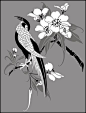 Animal and Bird Birds & Blossom No 5 stencils, stensils and stencles